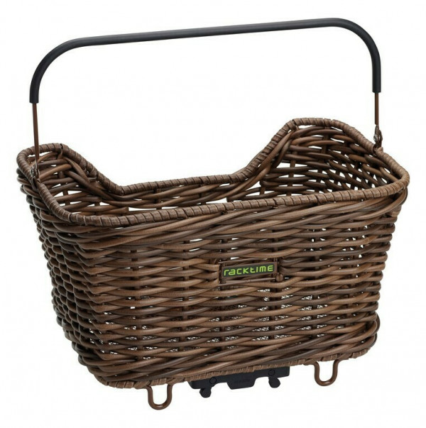 Cos portbagaj cu adaptor inclus, Racktime Baskit Willow 20L, negru