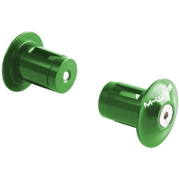 Dopuri ghidon M-Wave alu verde anodizat