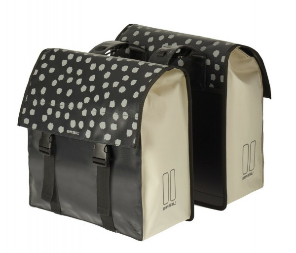 Double Bag Basil Urban Load DB waterproof black/beige 48-53 liters