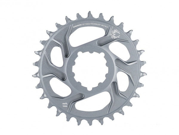 Foaie angrenaj Sram X-Sync2 Eagle 30T,gri, aluminiu, offset 6mm, montare directa, 12V