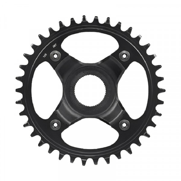 Foaie Shimano SM-CRE80-12-B, 38T fara CG, pt chain line 53mm, negru, ambalat ind.