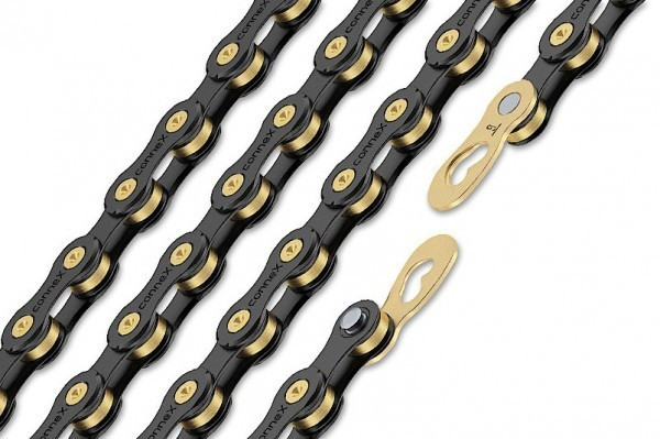 Lant Connex 9sB, 1/2" x 11/128" negru pini aurii 114 zale 9v