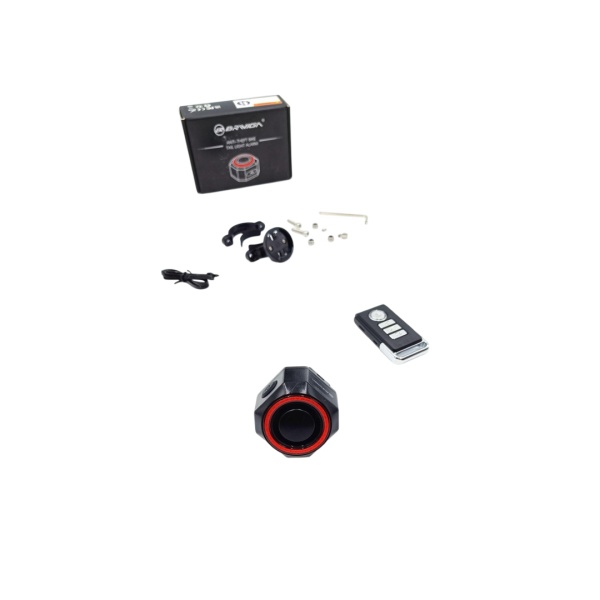 Lumina spate / Stop, Eastpower EBL-334, Cob leduri, 2functii, cu senzor de frana si alarma 110dB cu telecomanda, incarcare USB type C, AM