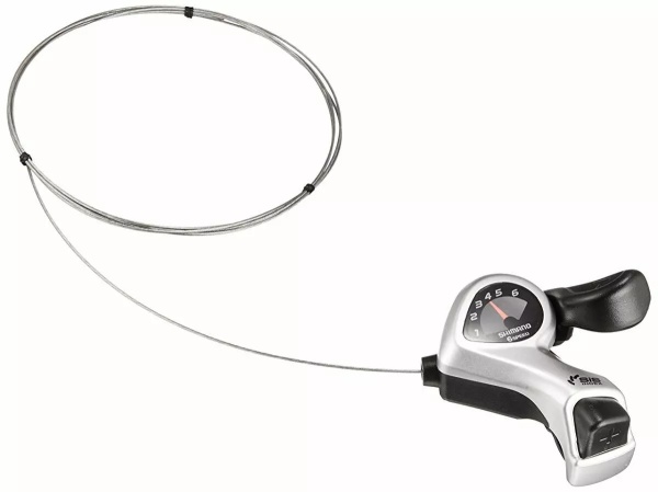 MANETA DE SCHIMBATOR SHIMANO TOURNEY SL-TX50-6R, DREAPTA 6 VIT., CABLURI 2050MM, VRAC