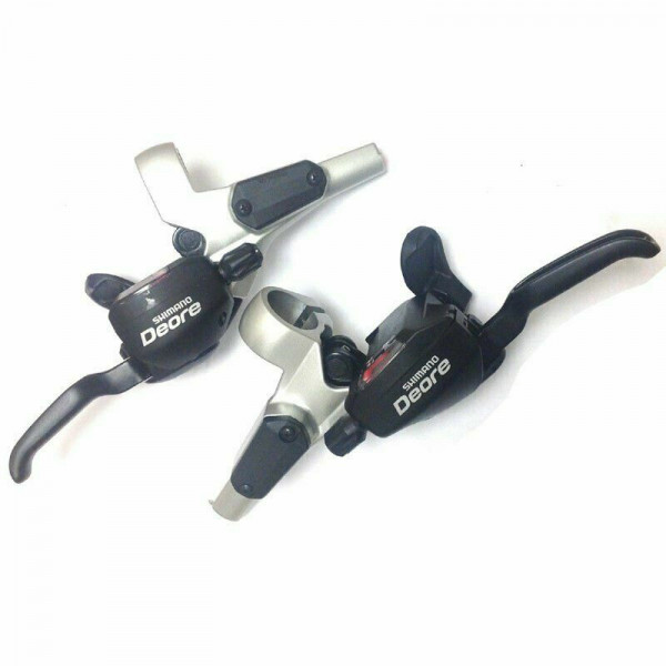 Manete schimbator/frana Shimano, set, ST-M535-S Deore, 3x9V, argintiu