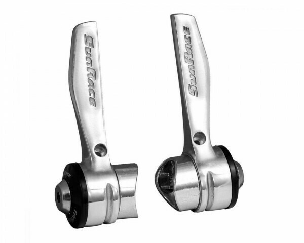 Manete schimbator Sunrace SLR80 Road, 3(2)x8 vit, fixare pe cadru cu colier 28,6mm, AM