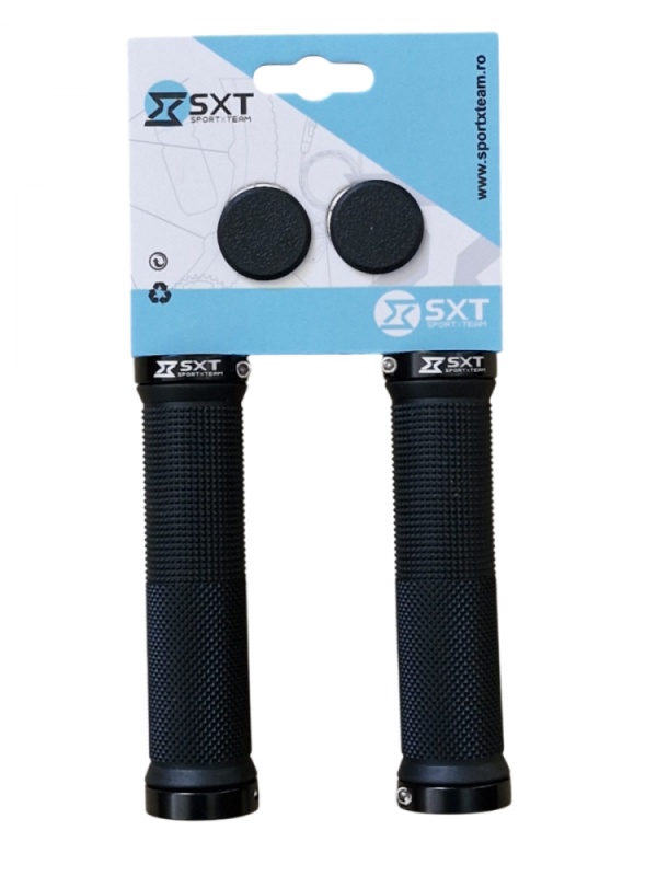 Mansoane MTB SXT ZN-002 - 130 mm Lock-On Dublu Negru