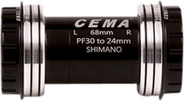 Monobloc CEMA PF30 Interlock, Shimano, Ceramic, 24 mm, Negru