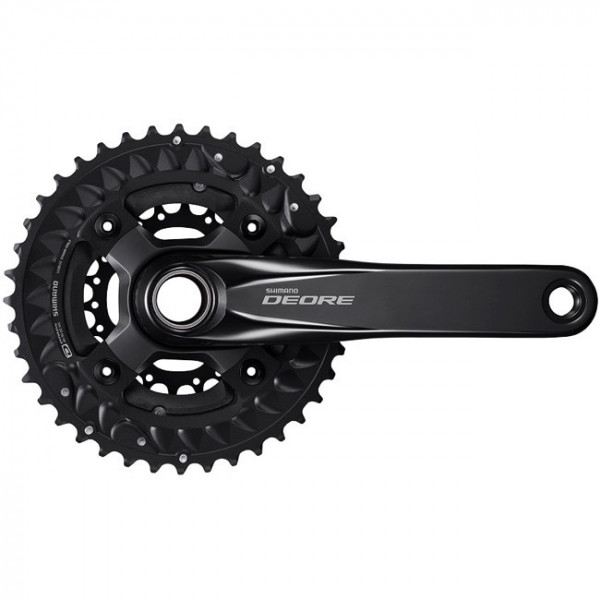 Pédalier Shimano FC-M782 10 Vitesses Plateau 22-30-40, Noir, Aluminium, Occasion