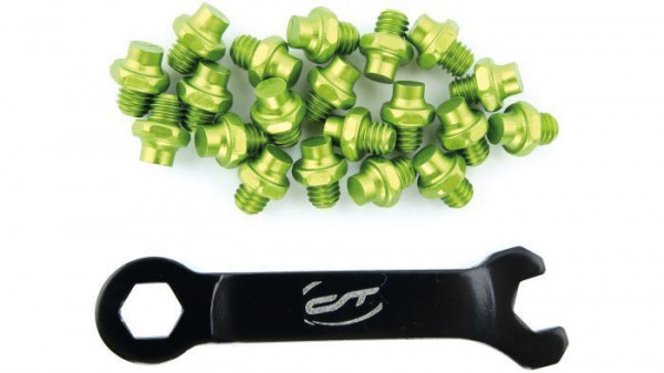 Pini pedale CONTEC R-pins Select- verde 20buc - incl. cheie