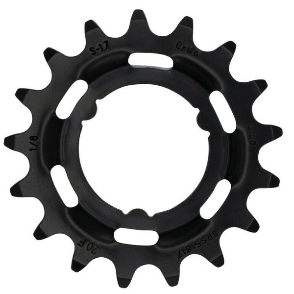 Pinion pentru eBike KMC pentru Shimano 1/2" X 1/8", 17 T, negru