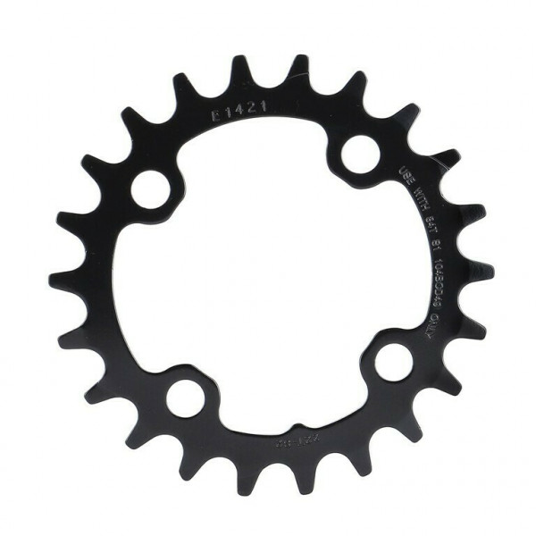 Placa pedalier Sram MTB 2x10 no pin, 64 BCD, otel, 22T, negru mat