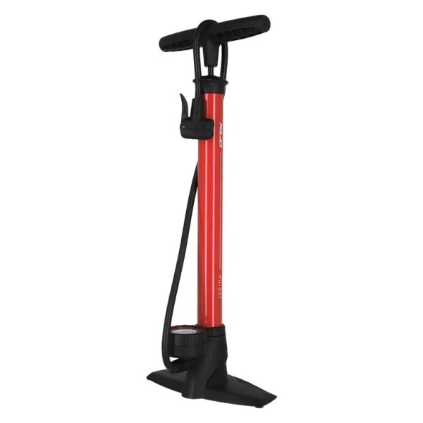 Pompa podea XLC Classic Floor Pump Delta PU-S07 11 bar, red, all valves