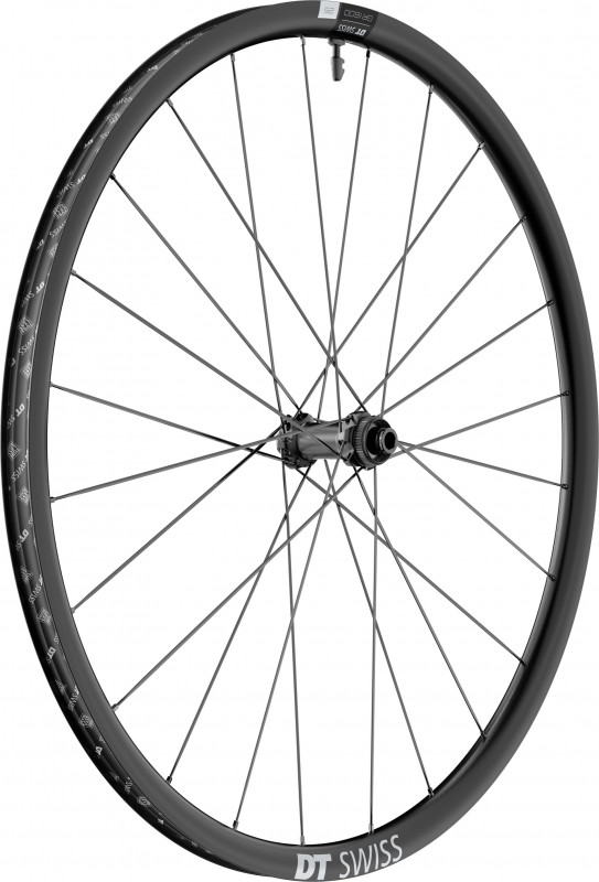 Roata fata DT Swiss GR1600 Spline 25 DB 27.5'/24 ALUM. BLACK, CL, 100/12MM TA