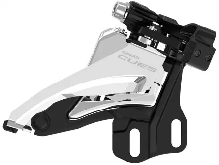 Schimbător față Shimano Deore FD-U4000-D, 2x9/10 viteze, E-Type, Side Swing, Top Gear 36/40T, CL 48.8/51.8mm