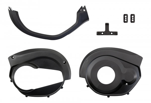 Set capace motor aluminiu GEN3 Haibike LE/RI/CEN MOTOR COVER, MOUNTING PLATE