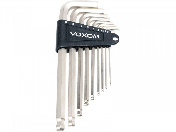 Set imbus Voxom WKl5 1.5/2/2.5/3/4/5/6/8/10mm argintiu