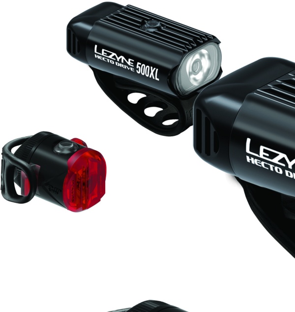 Set lumini Lezyne LED Pair Hecto Drive 500XL + Femto USB-C Drive