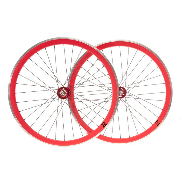 Set roti single speed/fixie 700x32H-40 mm SXT rosu