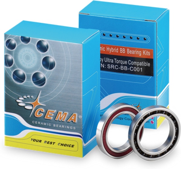 Set rulmenți CEMA Replacement, ceramică, silver-black, 25 mm