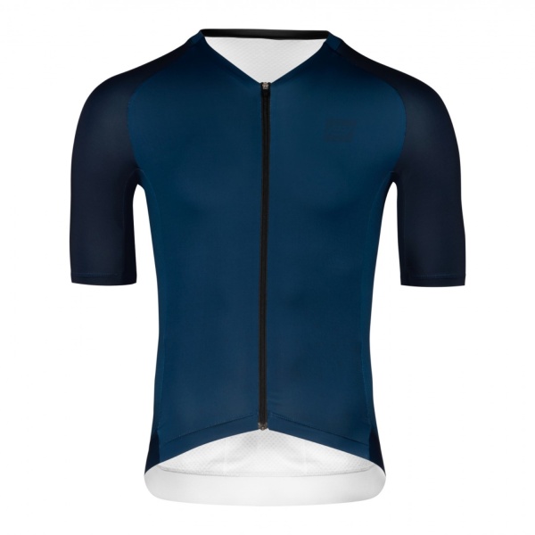 Tricou Ciclism Force, Script, Maneci Scurte, Albastru