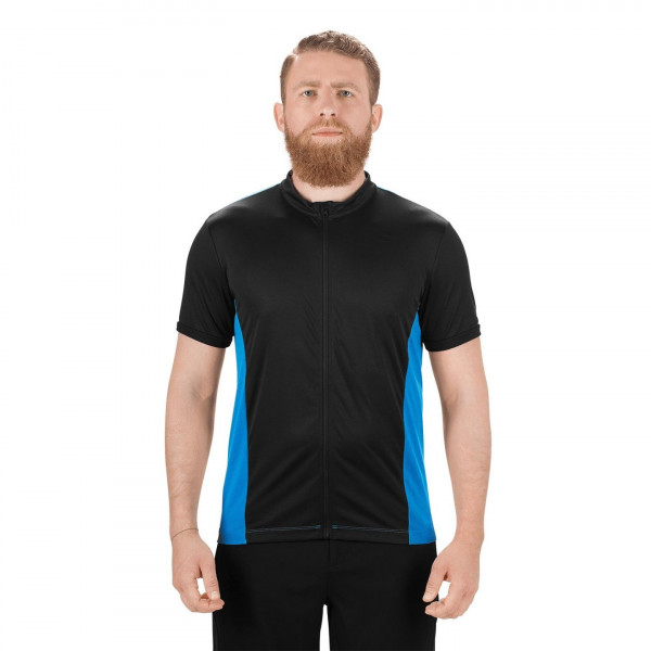 Tricou ciclism Square Performance S/S albastru/negru