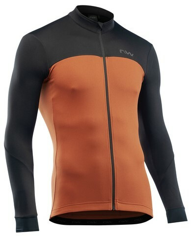 Tricou cu maneca lunga Northwave Force 2, black/cinnamon