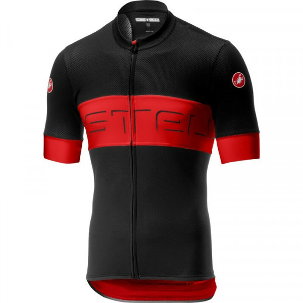 Tricou cu maneca scurta Castelli Prologo VI Negru/Rosu