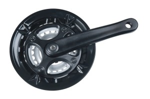 Angrenaj Pedalier Mijnen Pieper aluminium Wing black, 170mm, 24/34/42 teeth square