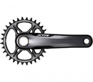 Angrenaj pedalier Shimano XTR FC-M9125-1, fara foaie, brat 175mm, pt. 12 vit. pe spate, Hollowtech 2, fara butuc pedalier, pt chain line 55mm, ambalat ind.