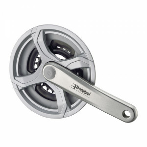 Angrenaj Prowhell TA-CQ01, 170mm, 24/34/42T otel cu CG plastic, argintiu, pentru 7/8 pinioane, OEM