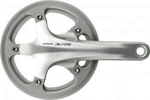 Angrenaj Shimano Alfine Fc-S501, 170mm, 39T, Cu CG (Single), Cu BB BSA, argintiu