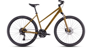 Bicicleta CUBE, NATURE PRO Trapeze, WillowGreen BLACK 2025 - 28"