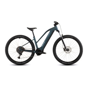 Bicicleta Electrica Cube REACTION HYBRID ONE 800 TRAPEZE, Royalgreen PRISM, 2026 – 27.5"