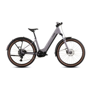 Bicicleta Electrica Cube REACTION HYBRID PERFORMANCE 600 FE EASY ENTRY, Plumgrey BLACK, 2026 – 27.5"