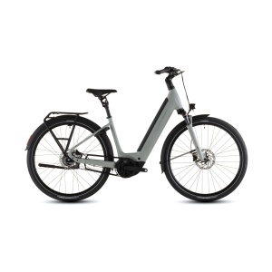 Bicicleta Electrica Cube SUPREME HYBRID DELUXE ONE 600 EASY ENTRY, Ashgreen CHROME, 2026 – 28"