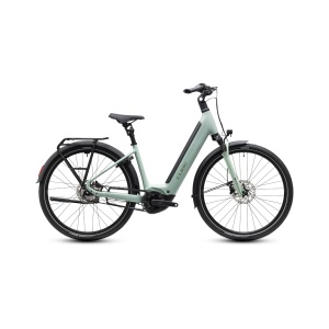 Bicicleta Electrica Cube Supreme, Hybrid Deluxe ONE 600 Easy Entry, Aloegreen Reflex 2027 - 26"/28"