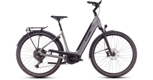 Bicicleta Electrica CUBE Supreme Hybrid SLX 625, Easy Entry, Grey LUNAR, 2025 - 28"