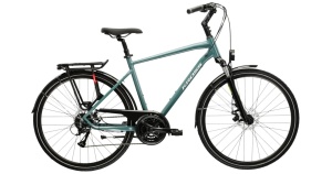Bicicleta Kross TRANS 3.0 , Verde / Argintiu / Mat, 2025, M - 28"