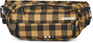 Borsetă de bicicletă Waist 6L, negru/cărămiziu