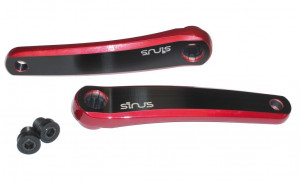 Brate pedalier eBike pentru Sinus 170 mm negru/rosu