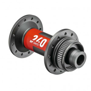 Butuc fata DT Swiss 240 Road frana disc 100mm/12mm TA, CL, 28H