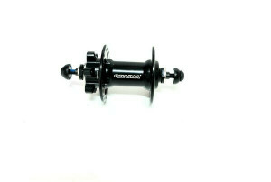 Butuc fata Quanta MHGF, alu, 36H, 100x108mm, Bolts M6, rulmenti, frana disc (6suruburi) negru, OEM