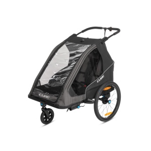 Carucior Transport Copii Cube Trailer Double Pure Negru