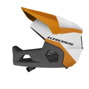 Casca KROSS Full face, GLIDE FF, Alb