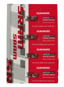 Chain Sealing Link Set with 4 piece Sram Power Link 6/7/8x silver