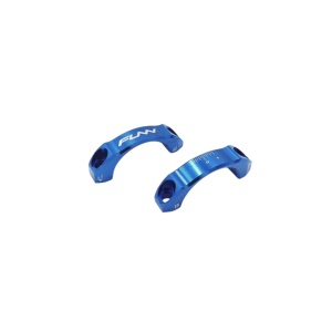 Cleme frontale pentru pipa Funn Equalizer 35mm, cu rise/ridicare 0 &10mm, albastre, AM