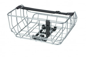 Cos portbagaj Basil Portland MIK 43.5X36X22.5 cm, 25 L, chrome