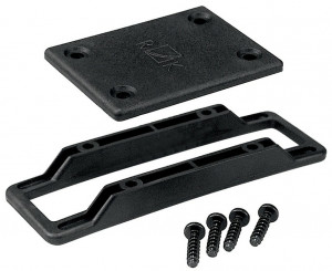 Coupler set KLICKfix black, for baskets and boxes
