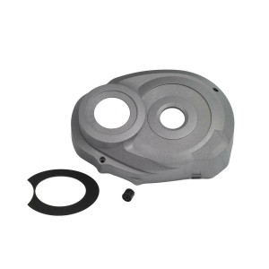 Design cover Active Line, left, platinum, incl. cover ring left, black and spacer sleeve